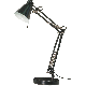 Desk Lamp Swing Arm Drafting Black Satco 64-845