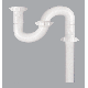 1-1/2 WHT PLASTIC S-TRAP