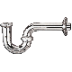 046224005889 1-1/2IN 22GA BRASS P-TRAP