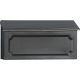 BLK HORZNTL POLY MAILBOX