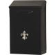 BLK VERT WALL MAILBOX