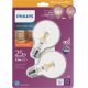 536540 2PK 3W G25 E26 LED BULB