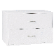 WHITE 2-DRAWER O-BOX
