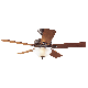 Ceiling Fan W/Lights 52in New Bronze Astoria Hunter 53057