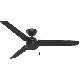 Ceiling Fan 52In Matte Black Hunter Cassius 59264