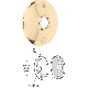 049793022967 BRS ROSSETTE DOOR KNOB