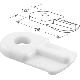 25PK WHT TURN BUTTON