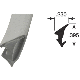 200FT GRAY GLASS SPLINE