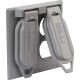 5148-0 2-G GY WP OUTLET COVER