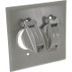 5157-0 2GANG GRAY OUTDOOR COVER