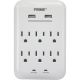 PBUSB346S 6 OUTLET SURGE TAP W/USB