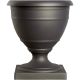14IN BLACK POLY URN