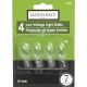 062964955048 7W WDG BASE 4PK CLR BULB
