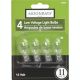 11W 4PK CLEAR BULB