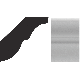 5075221 8FT WHITE BED MOLDING