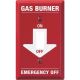 C974T EMRG GAS 1TGL WALL PLATE