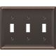 149TTTDB 3TGL AGED BRZ WALL PLATE