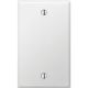 WHT BLANK STL WALL PLATE