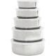 36166 5PC SS COVERED BOWL SET