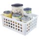 WHITE SLIDE/STACK BASKET