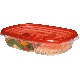 7F57/2086743 Takealong 3.7Cup DIV/Rect 3PC Red R/Maid