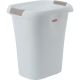 5L61 21QT OPEN WHITE WASTEBASKET W/BAG LATCH R/MAID