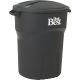 32GAL BLACK TRASH CAN DIB