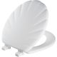 WHITE WOOD RND SHEL SEAT