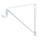 WHITE SHELF/ROD BRACKET
