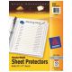 10PK SHEET PROTECTOR