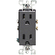 15A BLK DUPLEX OUTLET