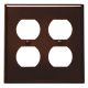 BRN 4-OUTLET WALL PLATE