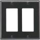 004-80409-00E BLK 2-GFI WALL PLATE