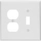 WHT COMBO WALL PLATE