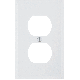WHT DUP OUTLET WALLPLATE
