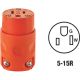 012-515CV-0OR 15A ORANGE GRD CONNECTOR