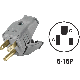 001-3W101-0GY GRAY 15A PLUG