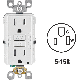 R02-GFTR1-0KW WH TAMPER GFCI OUTLET