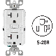 R02-GFWT2-0KW WHT 20A TR WEATHPRF GFCI