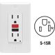 C12-GFNT1-RNW 15A WH SLFTS GFCI OUTLET