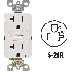 R02-GFNT2-0KW 20A WH SLFTS GFCI OUTLET