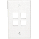 4-PORT WALL PLATE