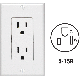 C24-05675-00W WHT DUPLEX OUTLET