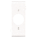 WHT SINGLE CENTER PLATE