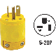 010-520PV-000 YEL 20A VINYL PLUG