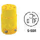 010-520CV-000 YELLOW 20A125V CONNECTOR