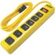 6 Outlet  Metal Power Strip 6ft Cord Yellow Jacket 5139