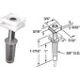 Bifold Door Top Pivot Guide 2Pc