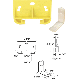 WHITE NYLON TRACK GUIDE