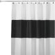 Shower Curtain WP 72inx72in Zeno Black/White
